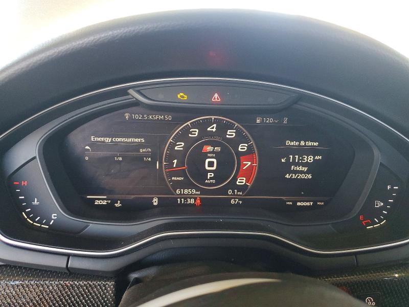 48868556 :رقم المزاد ، WAUB4CF54KA099997 vin ، 2019 Audi S5 مزاد بيع