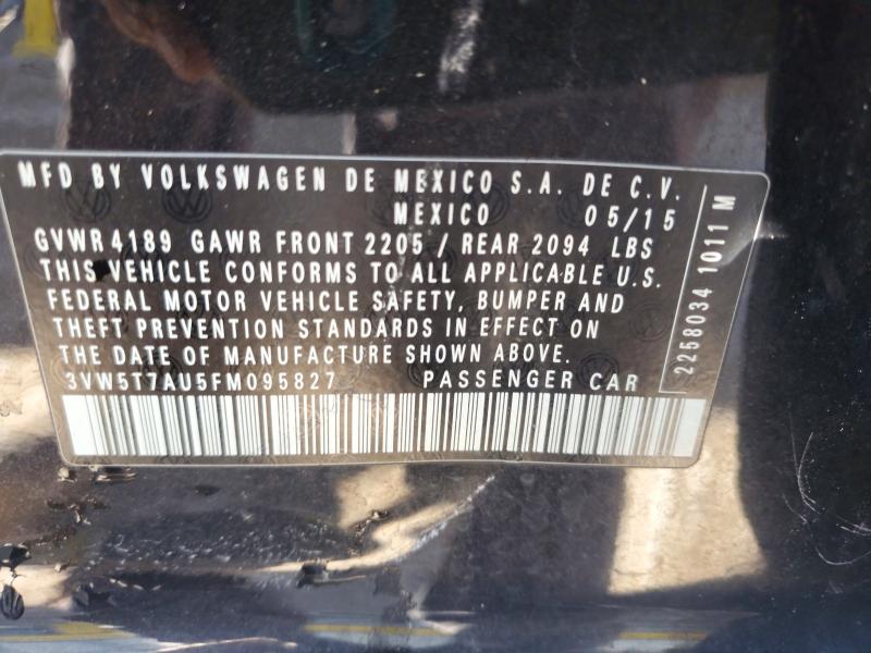 Aukcja sprzedaży 2015 Volkswagen Gti, vin: 3VW5T7AU5FM095827, numer aukcji: 48657166