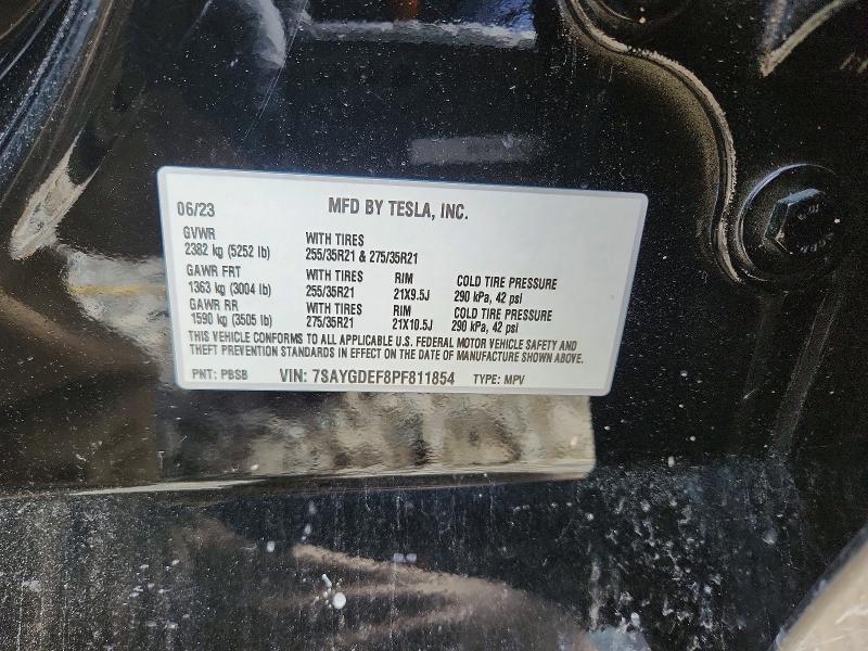 Aukcja sprzedaży 2023 Tesla Model Y, vin: 7SAYGDEF8PF811854, numer aukcji: 49382176