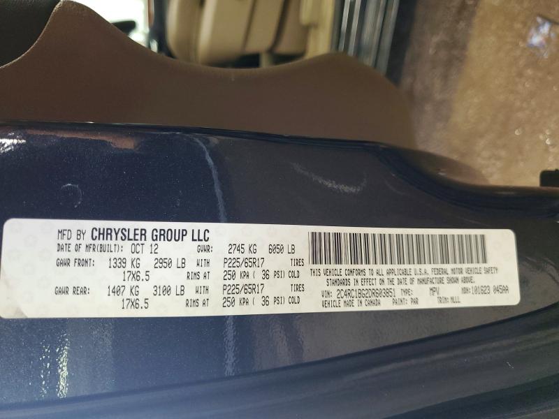 Aukcja sprzedaży 2013 Chrysler Town & Country, vin: 2C4RC1BG2DR603851, numer aukcji: 79954605
