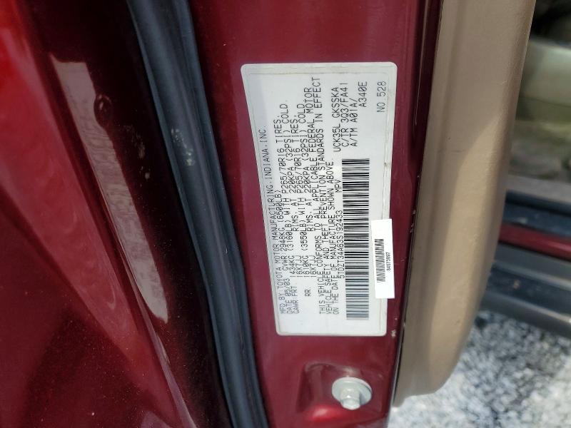 50957246 :رقم المزاد ، 5TDZT34A63S192433 vin ، 2003 Toyota Sequoia مزاد بيع
