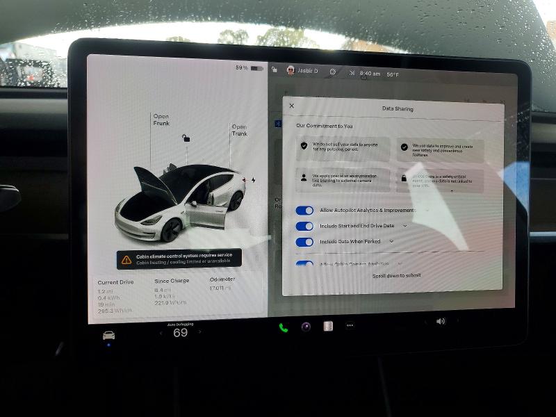 Продажа на аукционе авто 2020 Tesla Model 3, vin: 5YJ3E1EB6LF800418, номер лота: 50838756