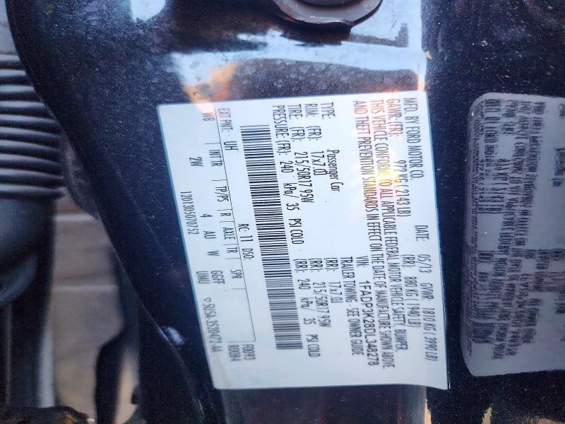 Продажа на аукционе авто 2013 Ford Focus, vin: 1FADP3K28DL348278, номер лота: 47761416