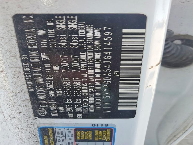 Продажа на аукционе авто 2018 Kia Sorento, vin: 5XYPGDA54JG414597, номер лота: 50746506