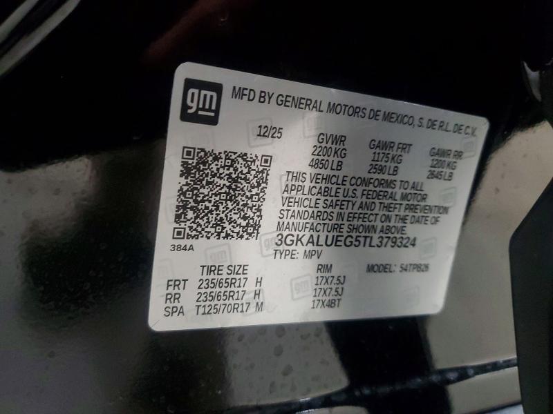 2026 Gmc Terrain მანქანა იყიდება აუქციონზე, vin: 3GKALUEG5TL379324, აუქციონის ნომერი: 49569186