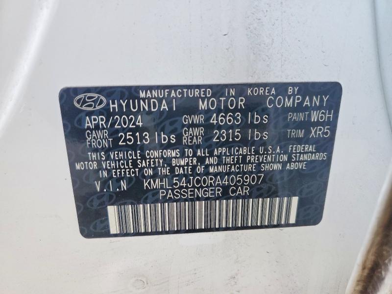 Продажа на аукционе авто 2024 Hyundai Sonata, vin: KMHL54JC0RA405907, номер лота: 51880316