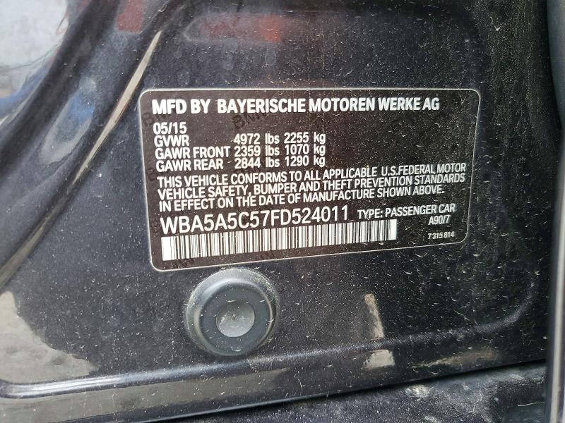 Продаж на аукціоні авто 2015 Bmw 528, vin: WBA5A5C57FD524011, номер лоту: 51120636