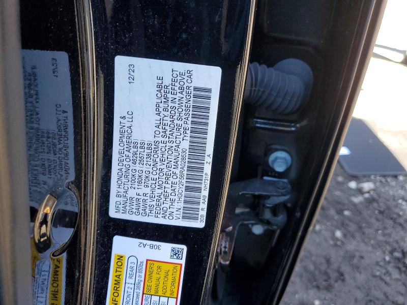 Aukcja sprzedaży 2024 Honda Accord, vin: 1HGCY2F56RA028530, numer aukcji: 49183006