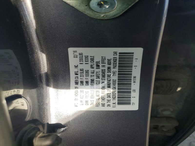 Продаж на аукціоні авто 2016 Honda Accord, vin: 1HGCR2F91GA149592, номер лоту: 48576856