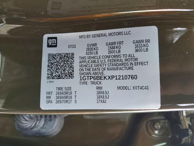 Aukcja sprzedaży 2023 Gmc Canyon, vin: 1GTP6BEKXP1210760, numer aukcji: 48336126
