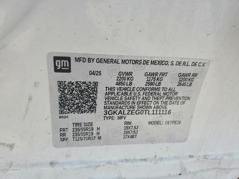 2026 Gmc Terrain მანქანა იყიდება აუქციონზე, vin: 3GKALZEG0TL111116, აუქციონის ნომერი: 51297106