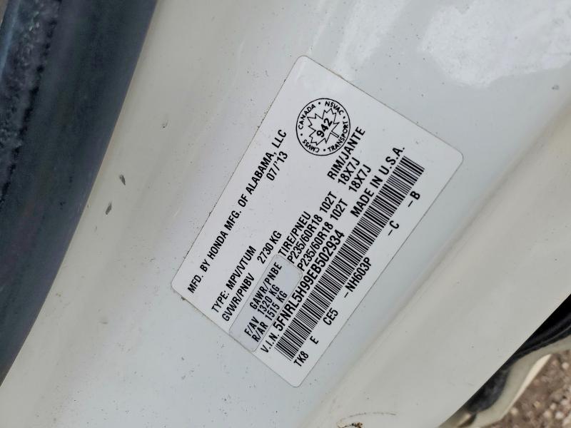 47703826 :رقم المزاد ، 5FNRL5H99EB502934 vin ، 2014 Honda Odyssey مزاد بيع