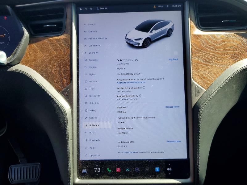 Продажа на аукционе авто 2020 Tesla Model X, vin: 5YJXCAE20LF305767, номер лота: 48631796