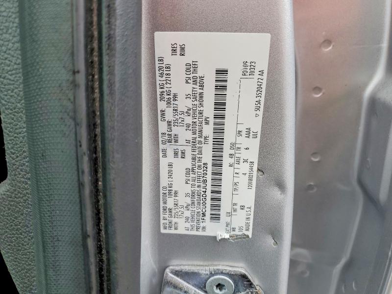 Продажа на аукционе авто 2018 Ford Escape, vin: 1FMCU0GD4JUB70328, номер лота: 51593766