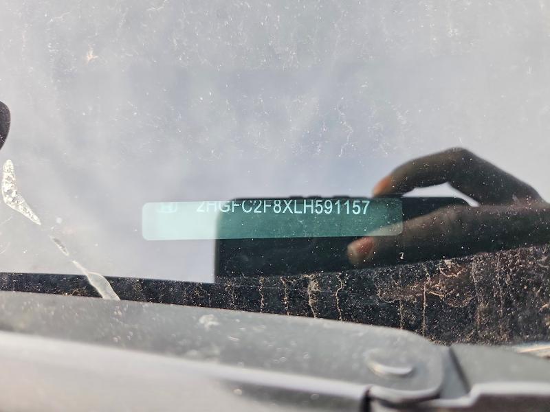 50333526 :رقم المزاد ، 2HGFC2F8XLH591157 vin ، 2020 Honda Civic مزاد بيع