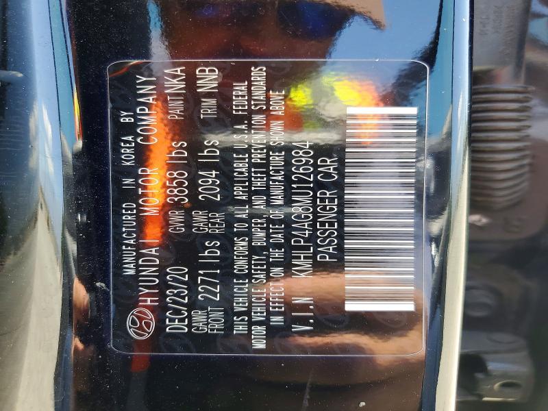 Продажа на аукционе авто 2021 Hyundai Elantra, vin: KMHLP4AG8MU126984, номер лота: 51940396