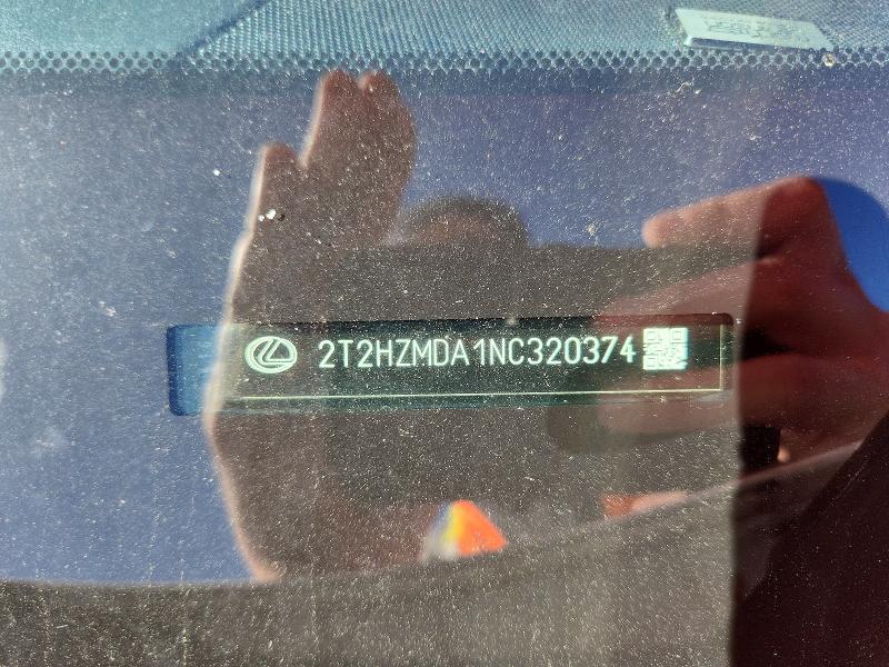 2022 Lexus Rx მანქანა იყიდება აუქციონზე, vin: 2T2HZMDA1NC320374, აუქციონის ნომერი: 51354576