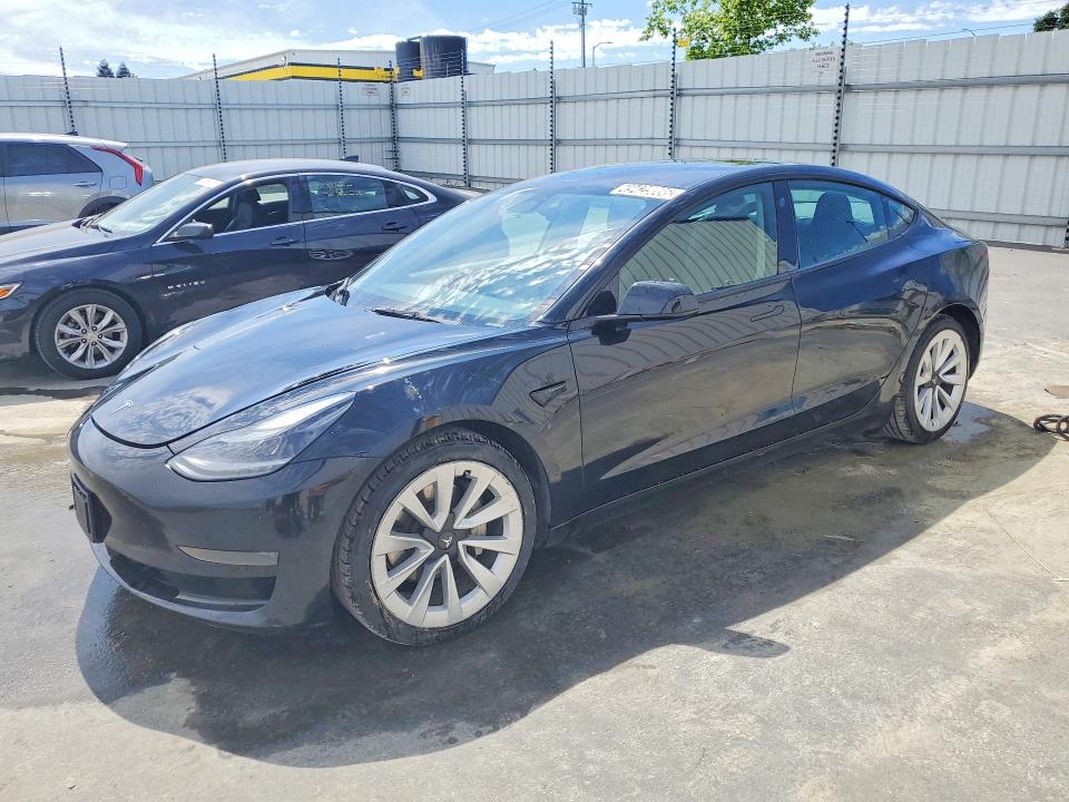 Auction sale of the 2022 Tesla Model 3, vin: 5YJ3E1EA9NF287160, lot number: 49425066