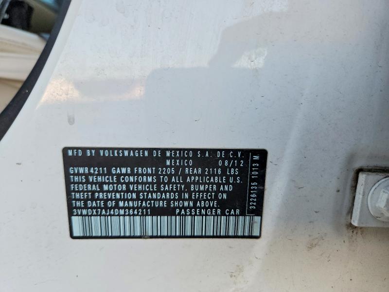 Продаж на аукціоні авто 2013 Volkswagen Jetta, vin: 3VWDX7AJ4DM364211, номер лоту: 49947176