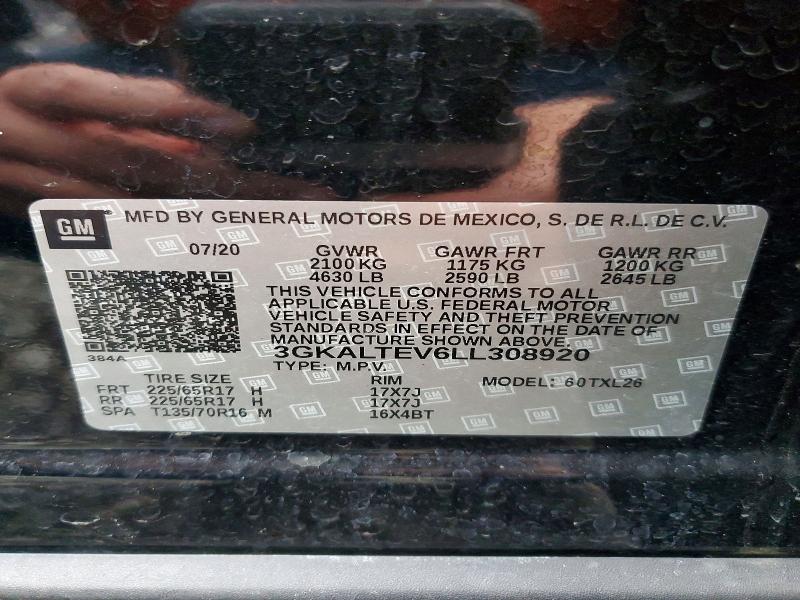 Продажа на аукционе авто 2020 Gmc Terrain, vin: 3GKALTEV6LL308920, номер лота: 51688826