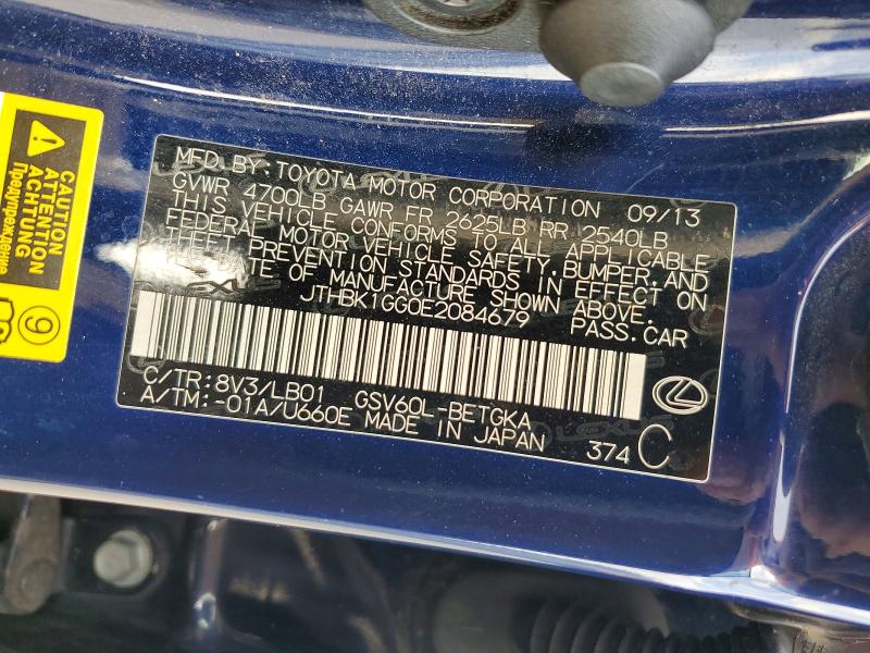 Продажа на аукционе авто 2014 Lexus Es 350, vin: JTHBK1GG0E2084679, номер лота: 49034446