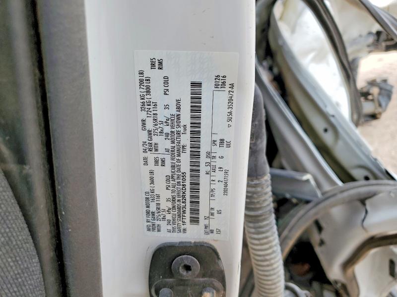 Aukcja sprzedaży 2024 Ford F150, vin: 1FTFW3L82RKD81055, numer aukcji: 48915436