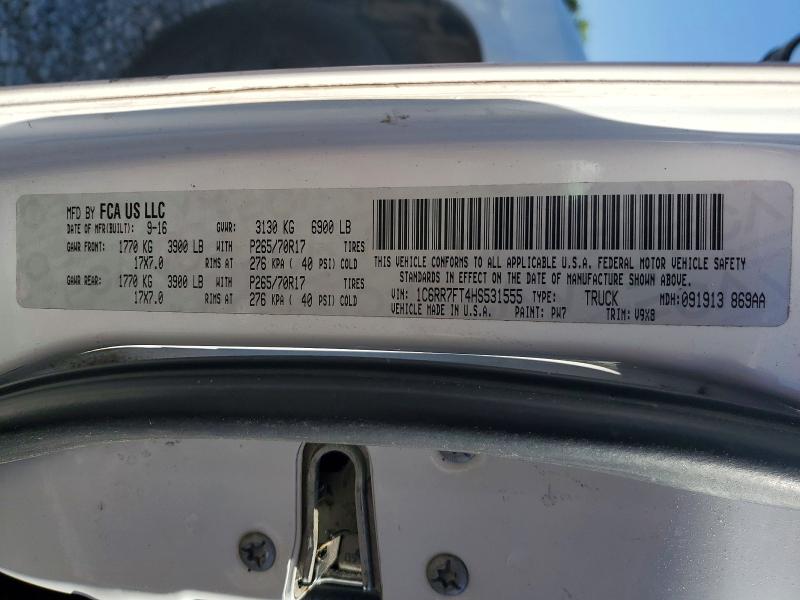 Продаж на аукціоні авто 2017 Ram 1500, vin: 1C6RR7FT4HS531555, номер лоту: 50461176
