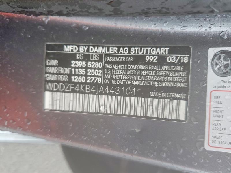 Продажа на аукционе авто 2018 Mercedes-benz E, vin: WDDZF4KB4JA443104, номер лота: 50847856