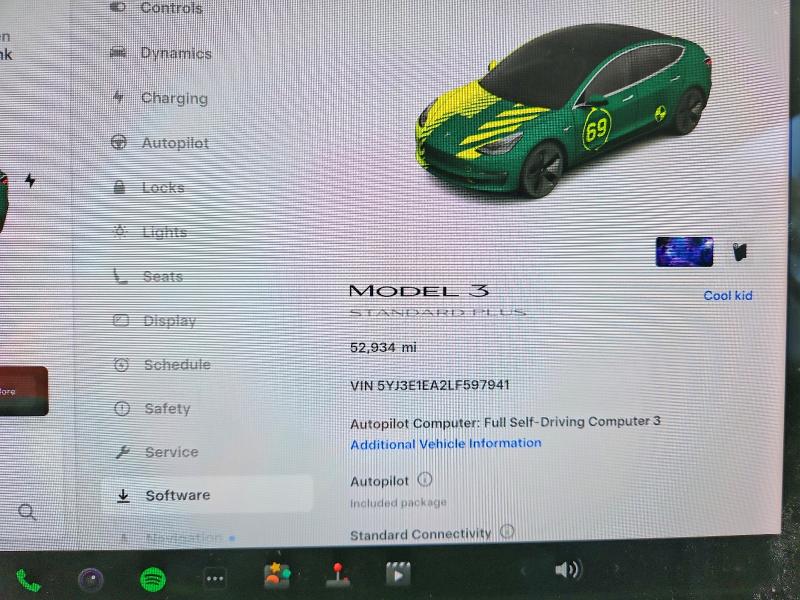 Продаж на аукціоні авто 2020 Tesla Model 3, vin: 5YJ3E1EA2LF597941, номер лоту: 50668206