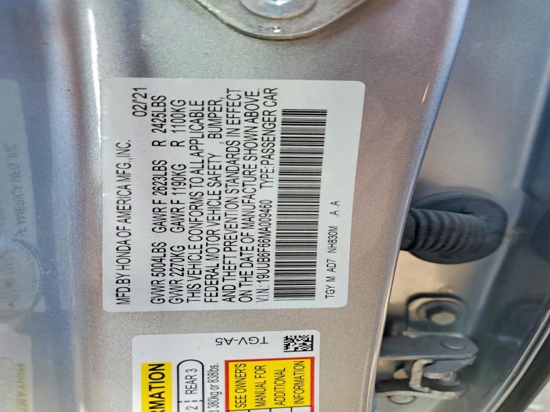 Продажа на аукционе авто 2021 Acura Tlx, vin: 19UUB6F66MA009460, номер лота: 51822806