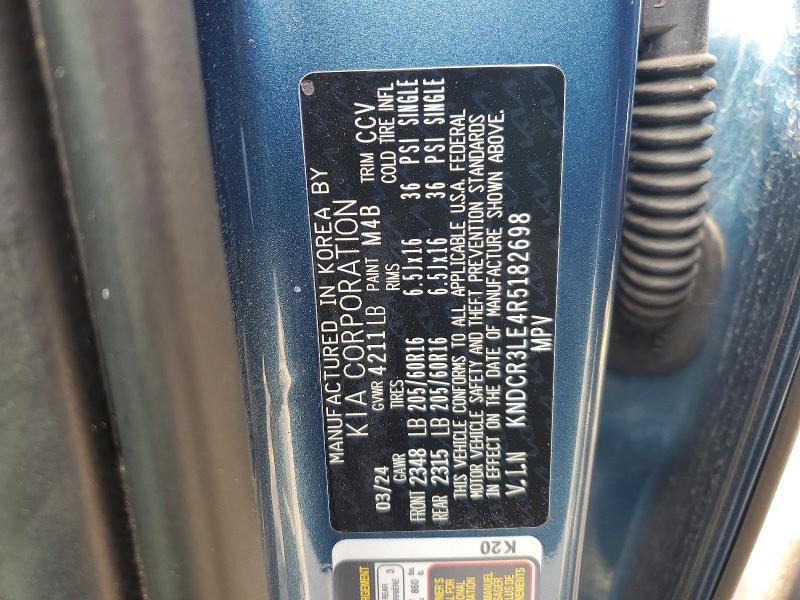 49726936 :رقم المزاد ، KNDCR3LE4R5182698 vin ، 2024 Kia Niro مزاد بيع