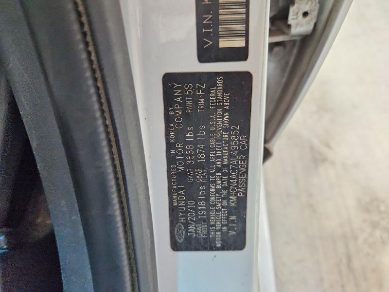 Продаж на аукціоні авто 2010 Hyundai Accent, vin: KMHCN4AC7AU495852, номер лоту: 49083646
