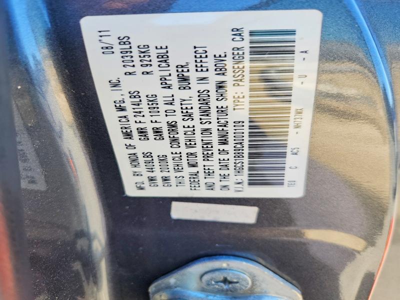 Продажа на аукционе авто 2012 Honda Accord, vin: 1HGCS1B89CA000109, номер лота: 49552266