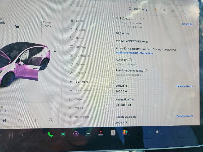 Продажа на аукционе авто 2021 Tesla Model Y, vin: 5YJYGDEE7MF210421, номер лота: 49101466