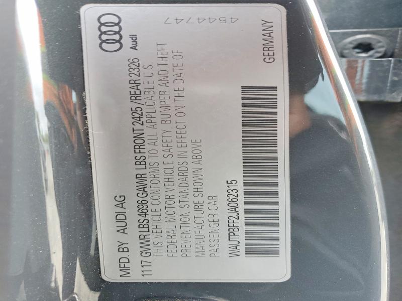 Продажа на аукционе авто 2018 Audi A3, vin: WAUTPBFF2JA062315, номер лота: 50849866