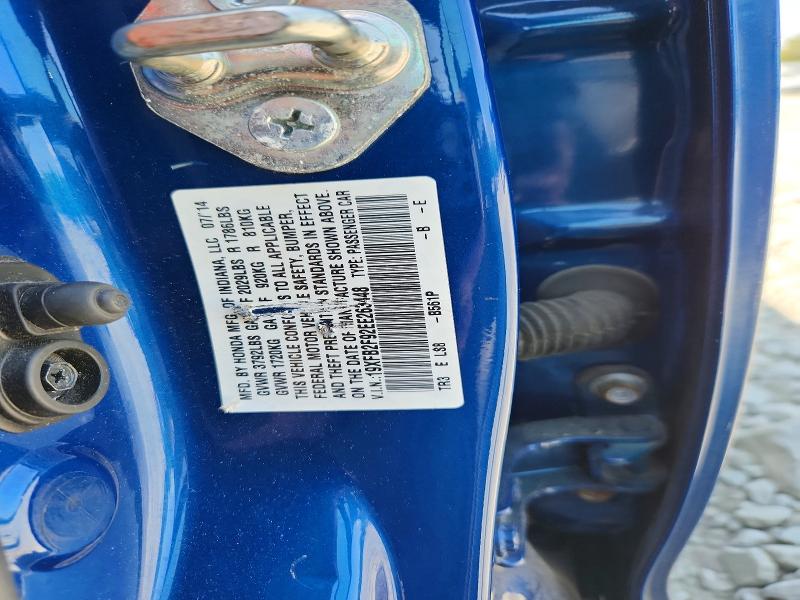 Aukcja sprzedaży 2014 Honda Civic, vin: 19XFB2F92EE263448, numer aukcji: 51182926