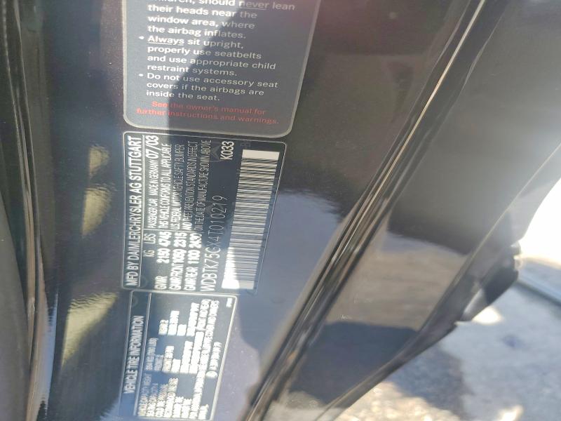 49607126 :رقم المزاد ، WDBTK75GX4T010219 vin ، 2004 Mercedes-benz Clk مزاد بيع