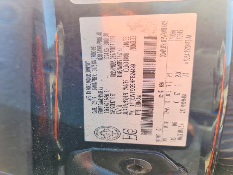 Продаж на аукціоні авто 2017 Ford F150, vin: 1FTEW1EG9HFB24499, номер лоту: 51715316