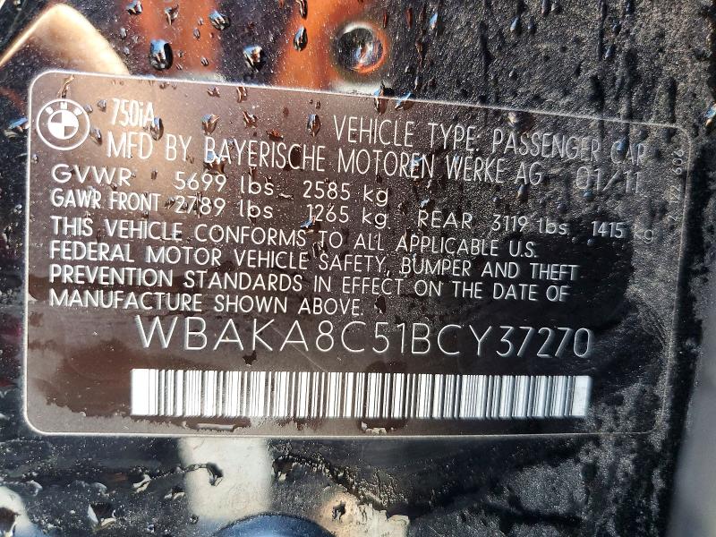 Продажа на аукционе авто 2011 Bmw Alpina B7, vin: WBAKA8C51BCY37270, номер лота: 49918866