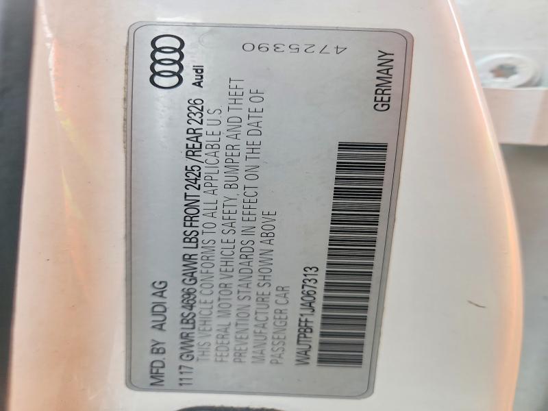 Продажа на аукционе авто 2018 Audi A3, vin: WAUTPBFF1JA067313, номер лота: 48439586