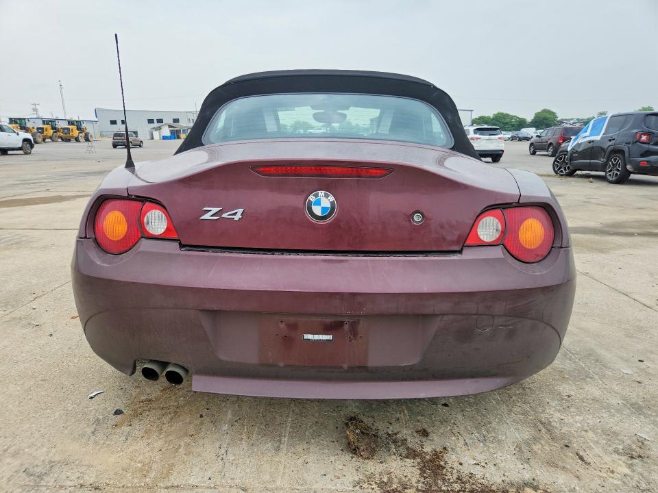 51720426 :رقم المزاد ، 4USBT33403LS42249 vin ، 2003 Bmw Z4 مزاد بيع