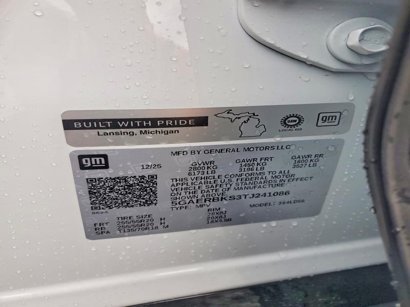 Aukcja sprzedaży 2026 Buick Enclave, vin: 5GAERBKS3TJ241086, numer aukcji: 41628286