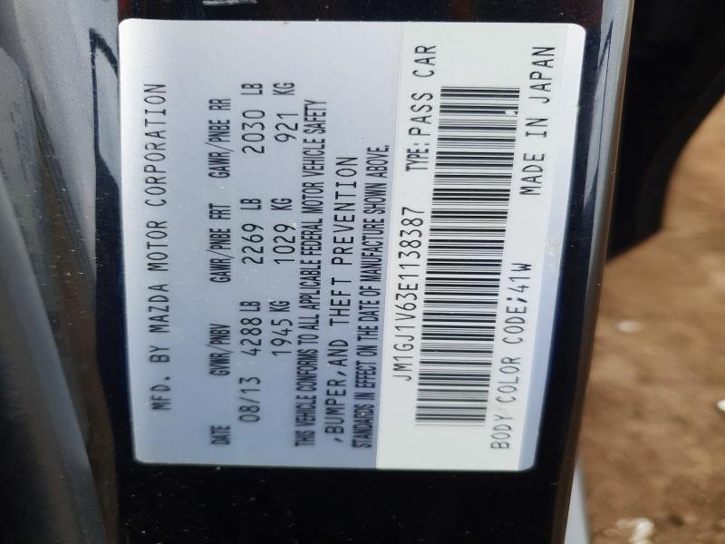 Продаж на аукціоні авто 2014 Mazda 6, vin: JM1GJ1V63E1138387, номер лоту: 51842136
