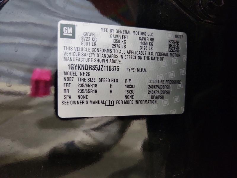 Aukcja sprzedaży 2018 Cadillac Xt5, vin: 1GYKNDRS5JZ110376, numer aukcji: 51459526