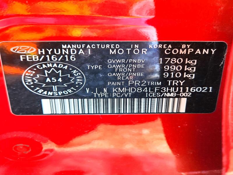 48775506 :رقم المزاد ، KMHD84LF3HU116021 vin ، 2017 Hyundai Elantra مزاد بيع