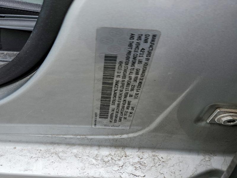 49655866 :رقم المزاد ، 3VWDZ7AJ4BM376320 vin ، 2011 Volkswagen Jetta مزاد بيع