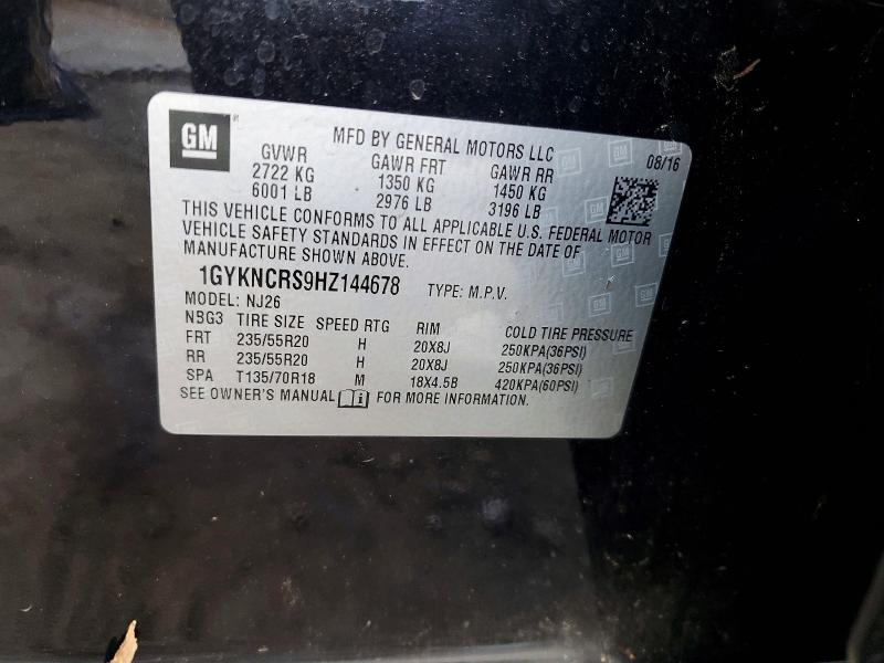 Продажа на аукционе авто 2017 Cadillac Xt5, vin: 1GYKNCRS9HZ144678, номер лота: 50790056