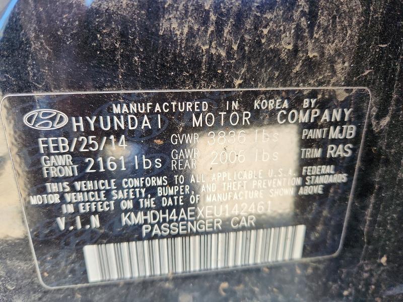Aukcja sprzedaży 2014 Hyundai Elantra, vin: KMHDH4AEXEU142461, numer aukcji: 48547146