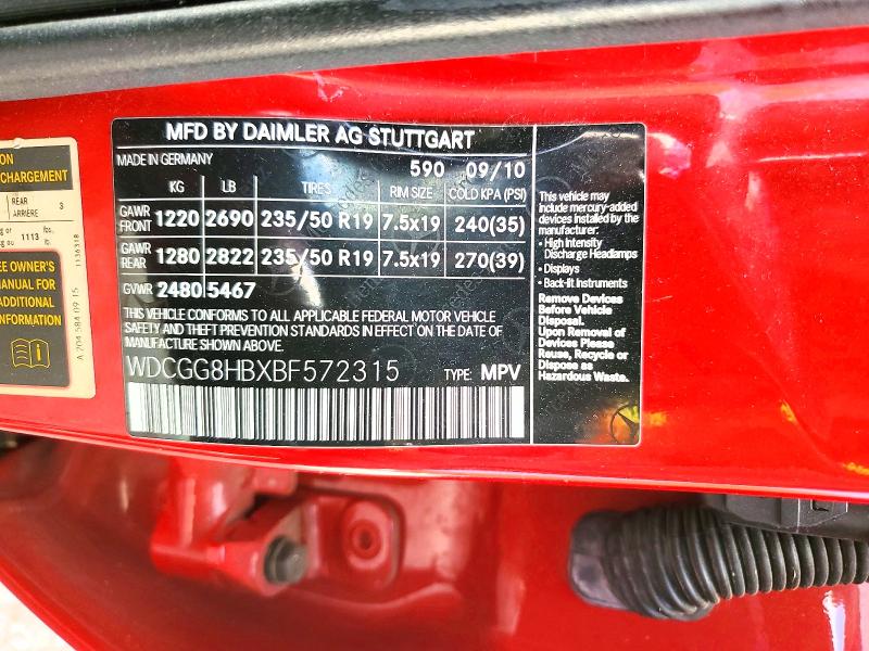 Aukcja sprzedaży 2011 Mercedes-benz Glk, vin: WDCGG8HBXBF572315, numer aukcji: 48255246
