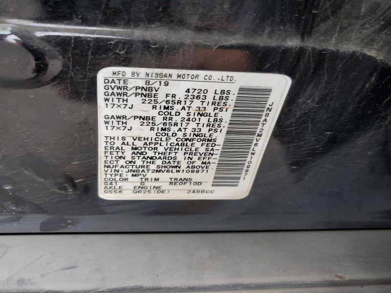 Продаж на аукціоні авто 2020 Nissan Rogue, vin: JN8AT2MV6LW109971, номер лоту: 51004046